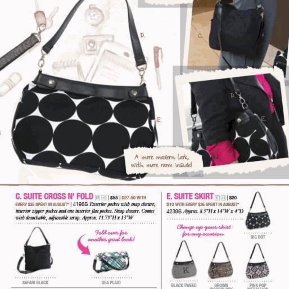 Thirty-One Suite Success Purse/Bag Collection